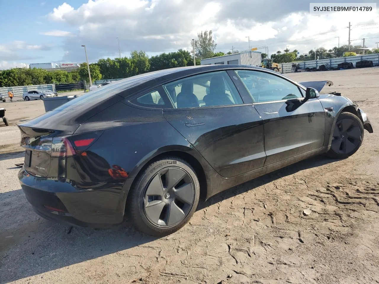 5YJ3E1EB9MF014789 2021 Tesla Model 3