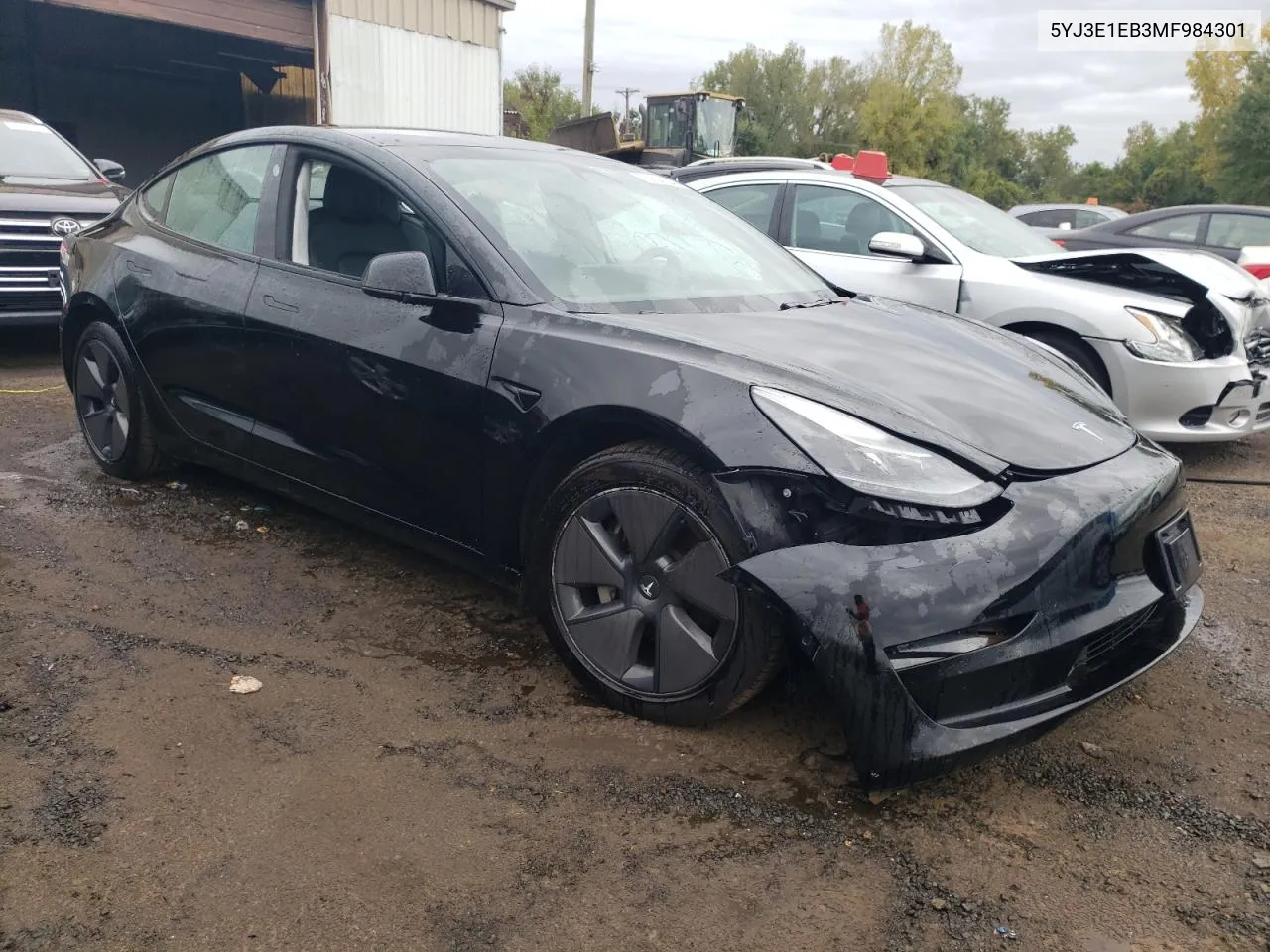 2021 Tesla Model 3 VIN: 5YJ3E1EB3MF984301 Lot: 72604704