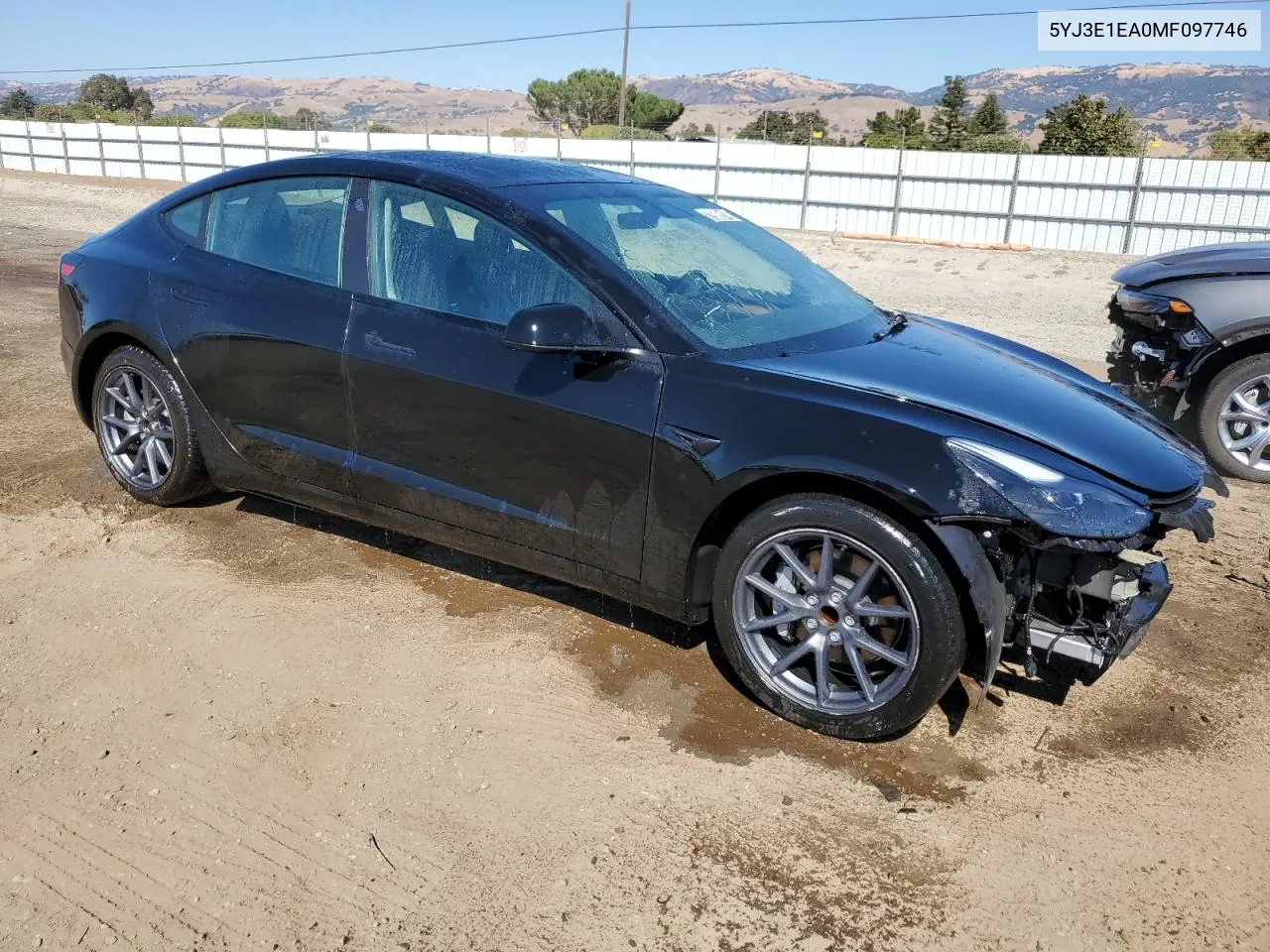 2021 Tesla Model 3 VIN: 5YJ3E1EA0MF097746 Lot: 72605914