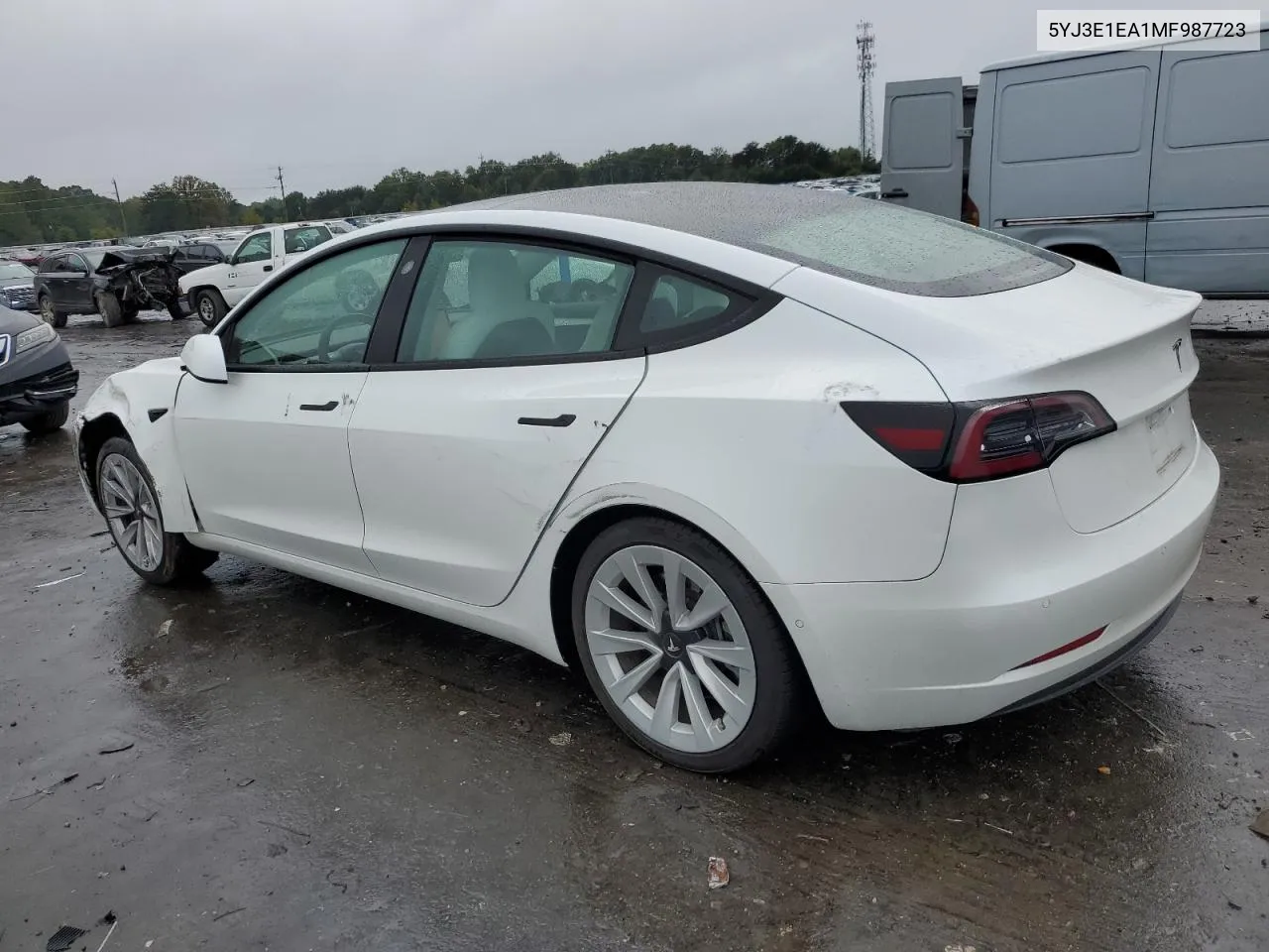 2021 Tesla Model 3 VIN: 5YJ3E1EA1MF987723 Lot: 72749904