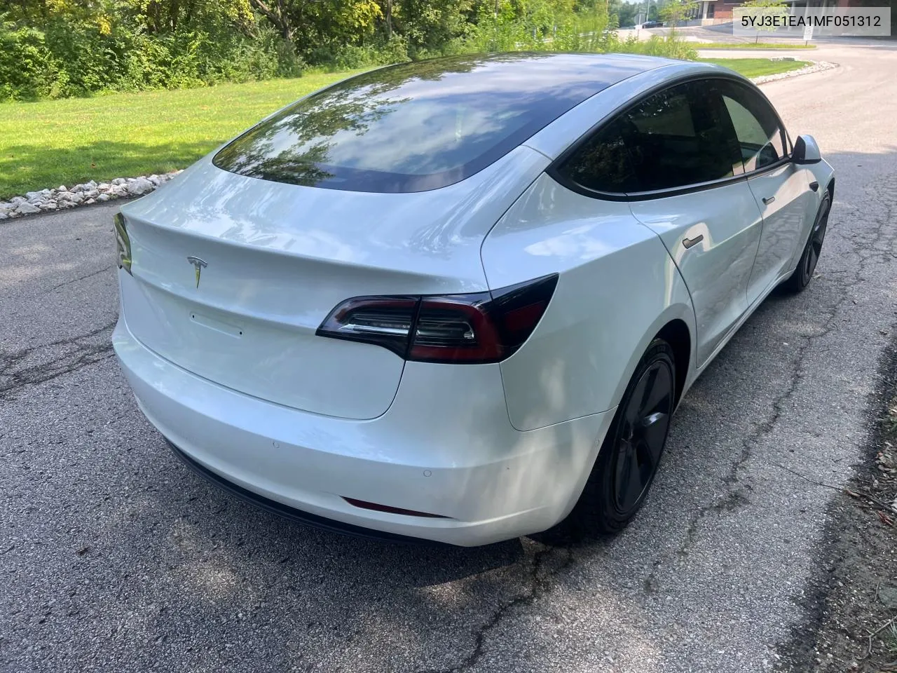 2021 Tesla Model 3 VIN: 5YJ3E1EA1MF051312 Lot: 72854164