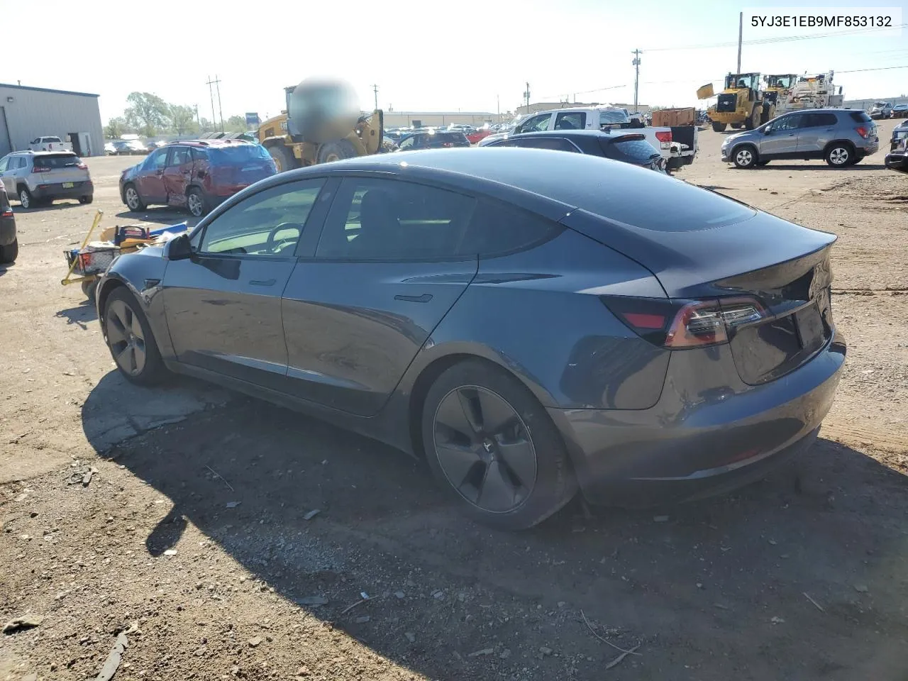 2021 Tesla Model 3 VIN: 5YJ3E1EB9MF853132 Lot: 72905454