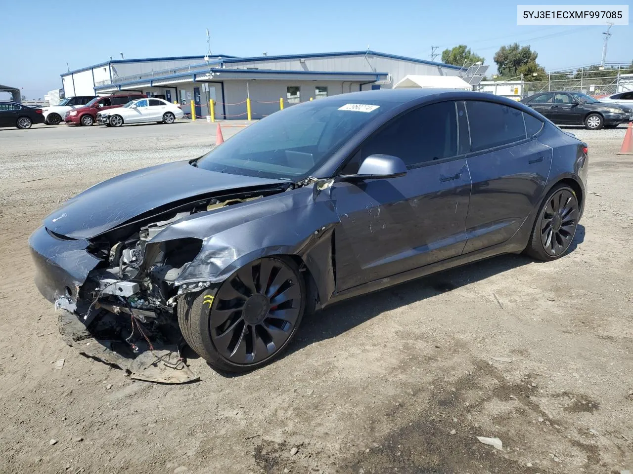 2021 Tesla Model 3 VIN: 5YJ3E1ECXMF997085 Lot: 72960274