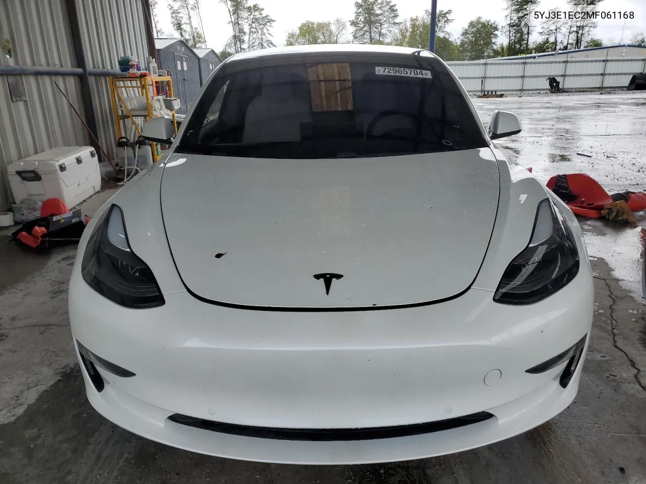 2021 Tesla Model 3 VIN: 5YJ3E1EC2MF061168 Lot: 72965704