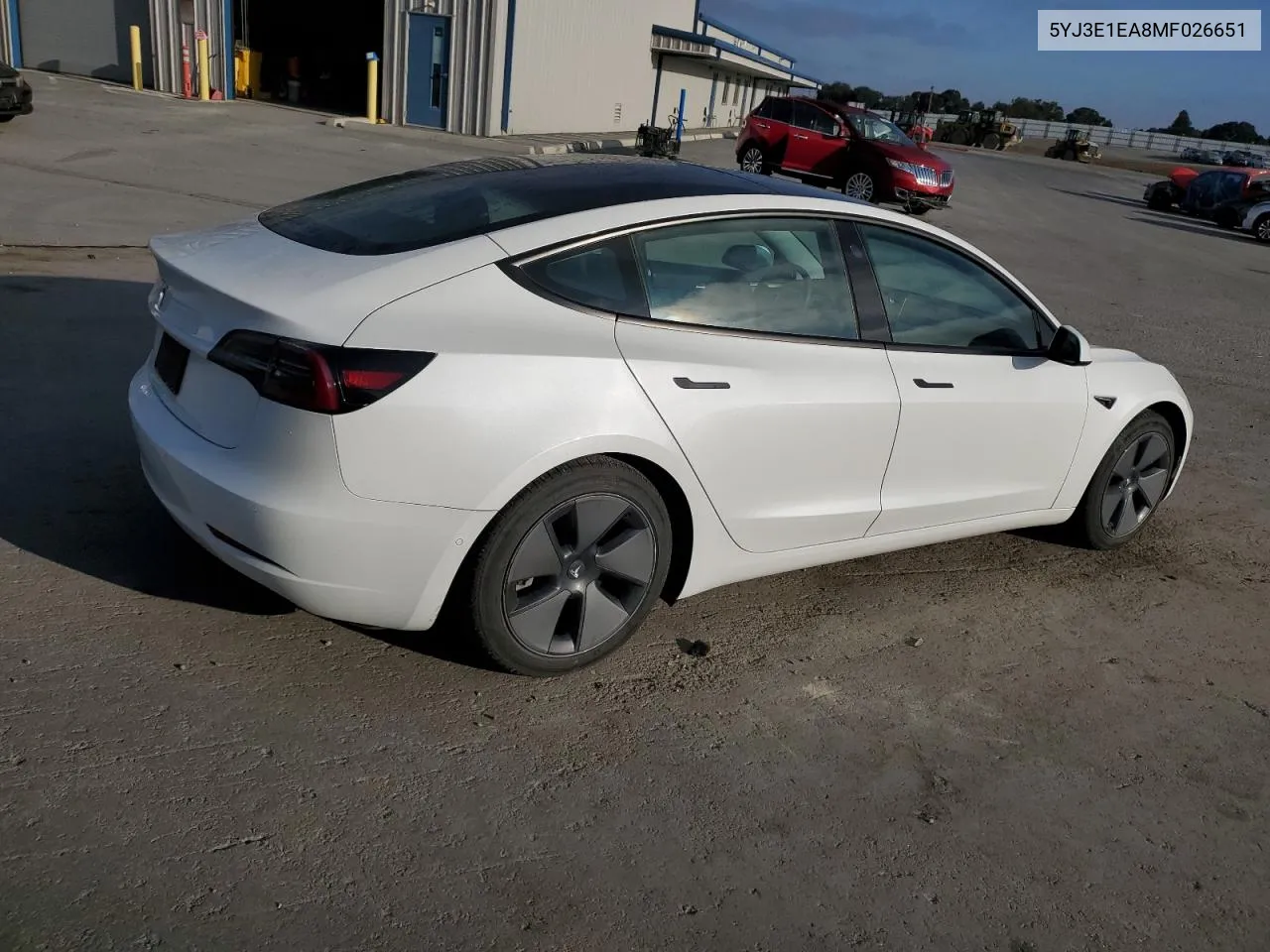 2021 Tesla Model 3 VIN: 5YJ3E1EA8MF026651 Lot: 73141834