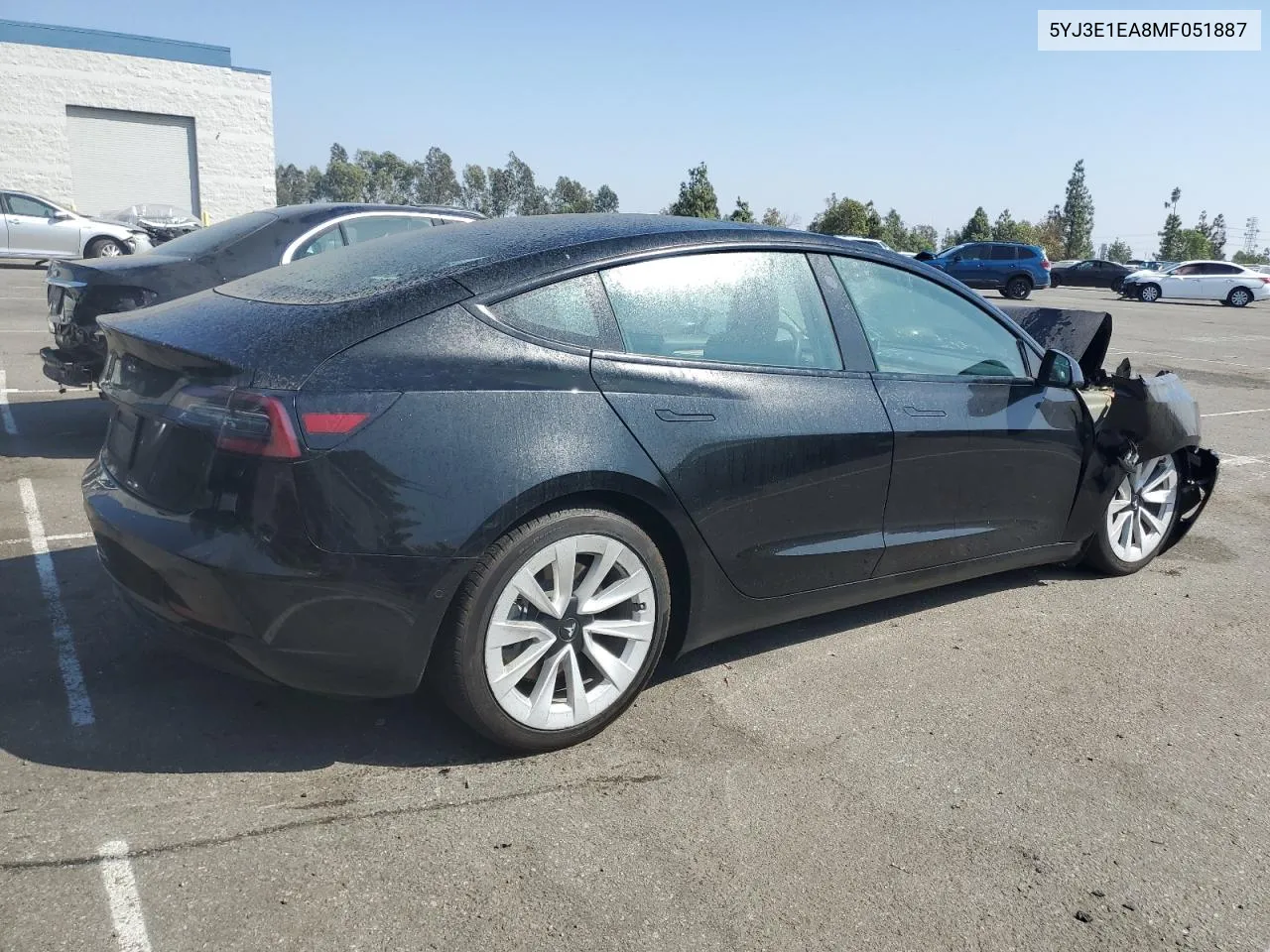 5YJ3E1EA8MF051887 2021 Tesla Model 3