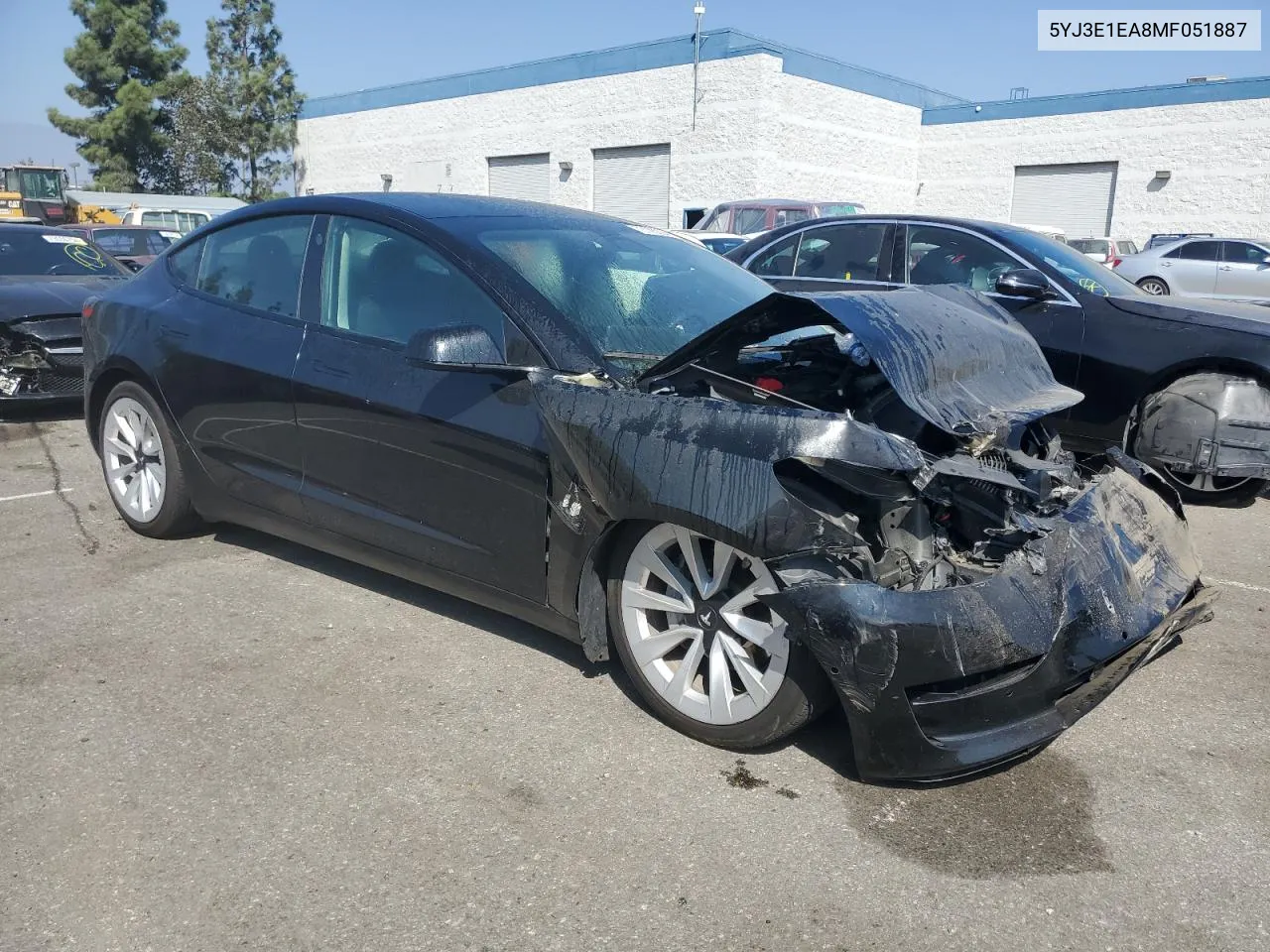 5YJ3E1EA8MF051887 2021 Tesla Model 3