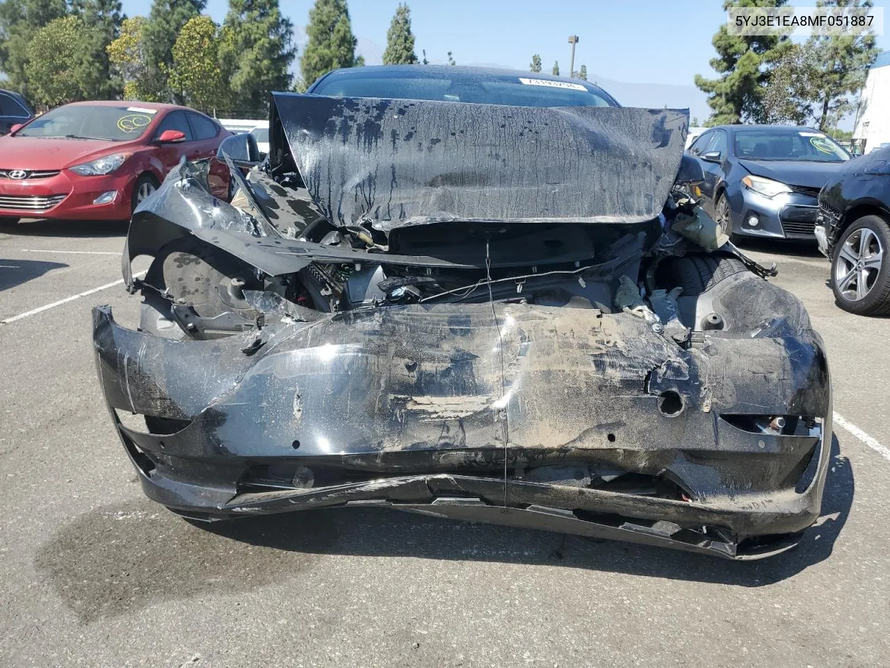 5YJ3E1EA8MF051887 2021 Tesla Model 3