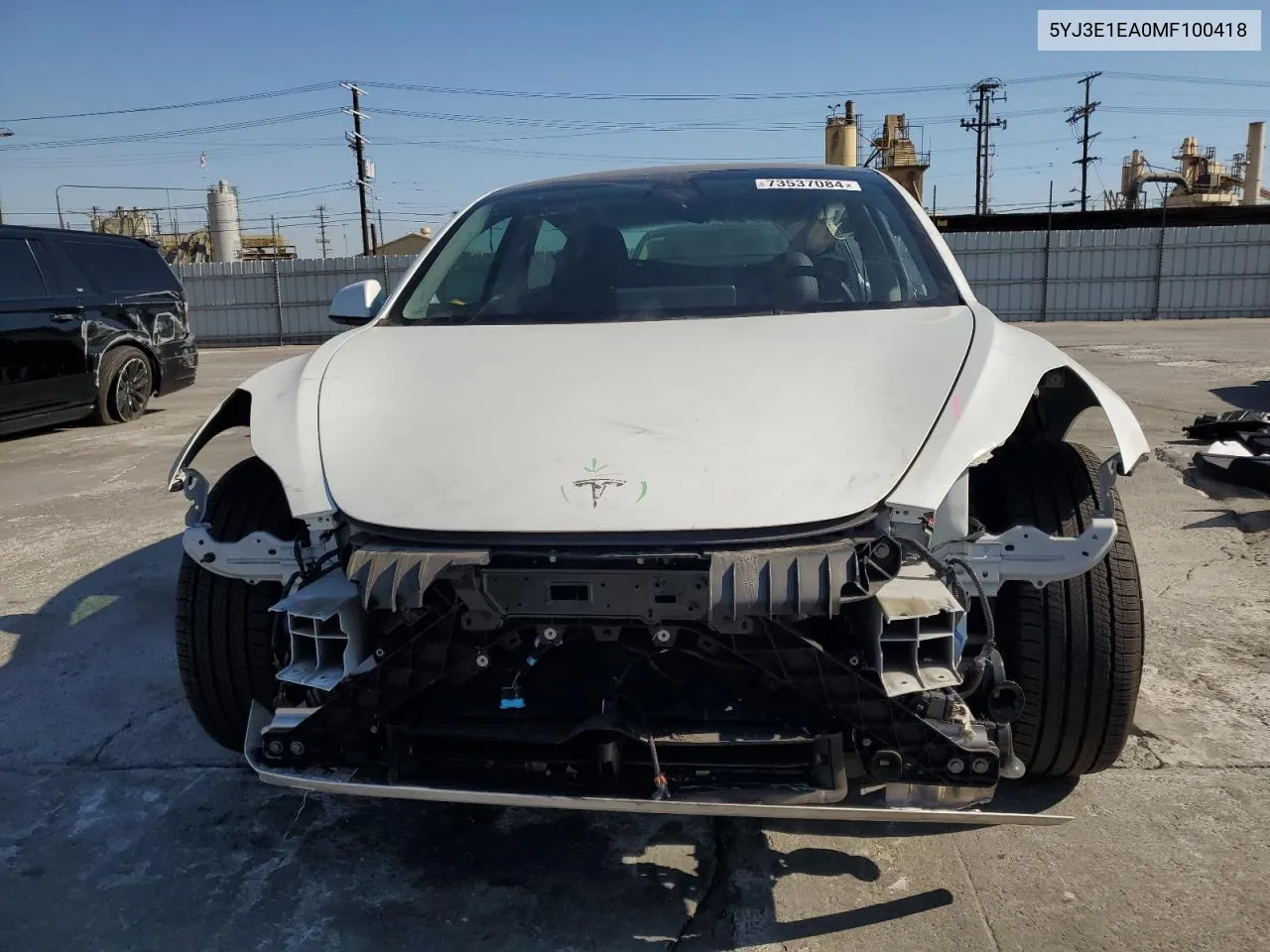 2021 Tesla Model 3 VIN: 5YJ3E1EA0MF100418 Lot: 73537084