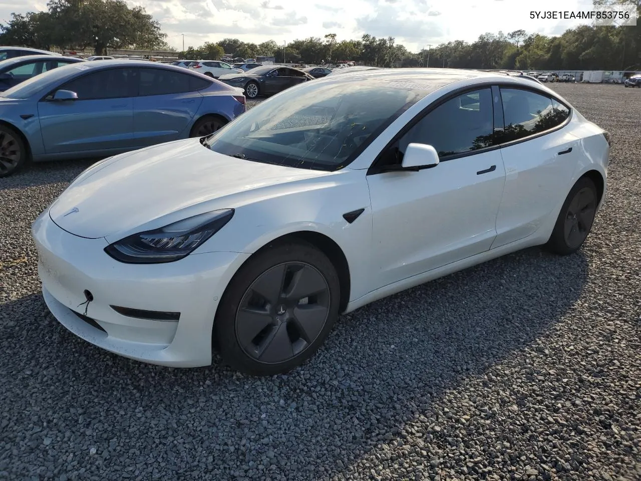 2021 Tesla Model 3 VIN: 5YJ3E1EA4MF853756 Lot: 73811994