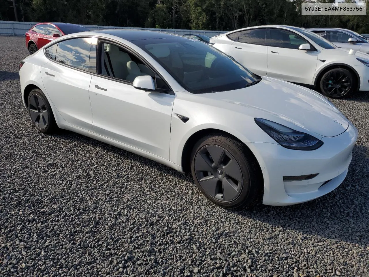 2021 Tesla Model 3 VIN: 5YJ3E1EA4MF853756 Lot: 73811994