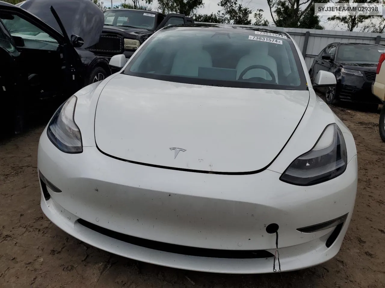 2021 Tesla Model 3 VIN: 5YJ3E1EA4MF029398 Lot: 73831574