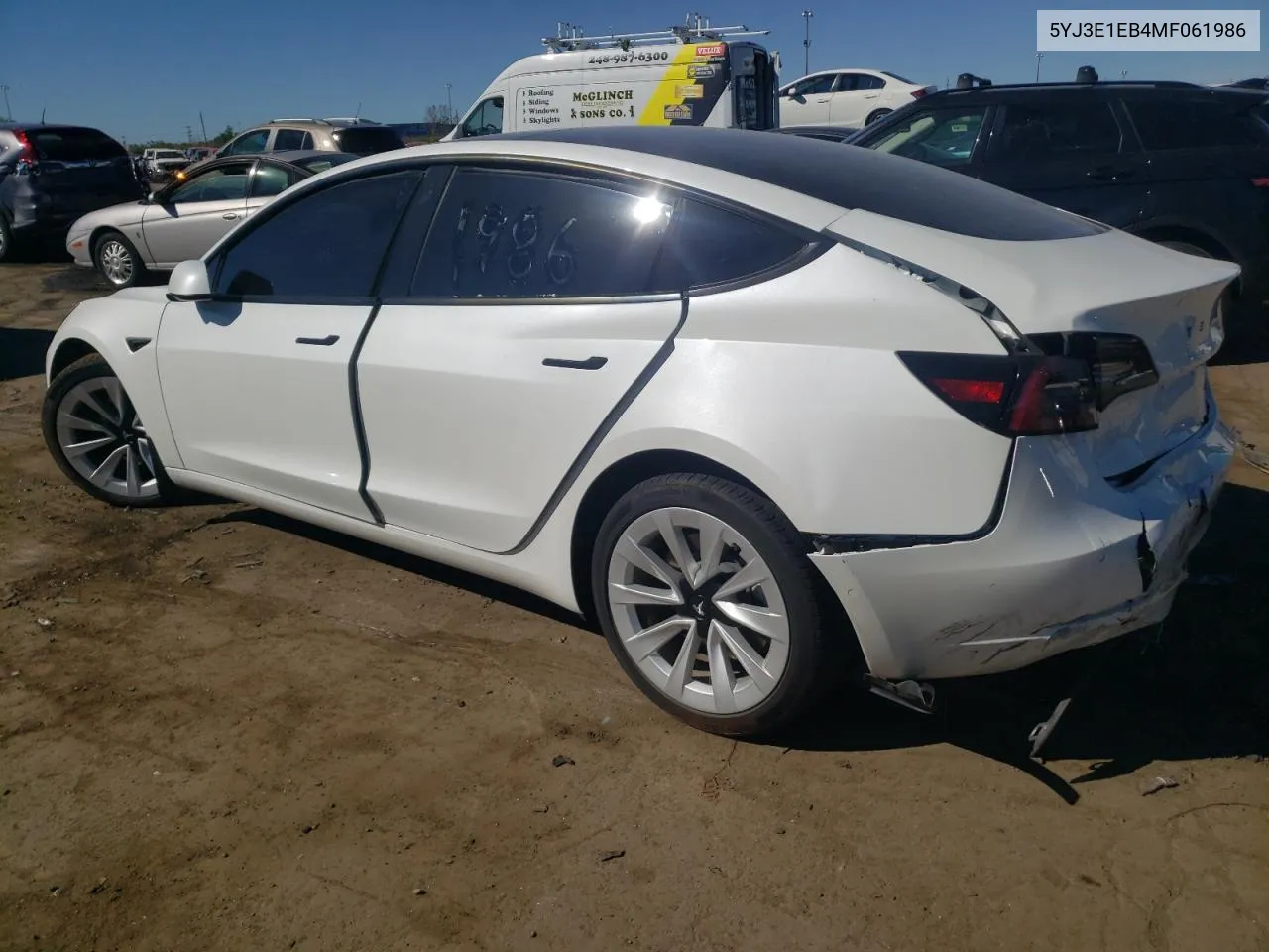 2021 Tesla Model 3 VIN: 5YJ3E1EB4MF061986 Lot: 73920264