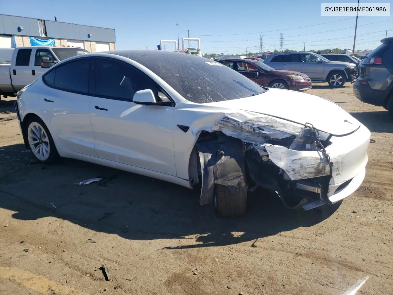 5YJ3E1EB4MF061986 2021 Tesla Model 3