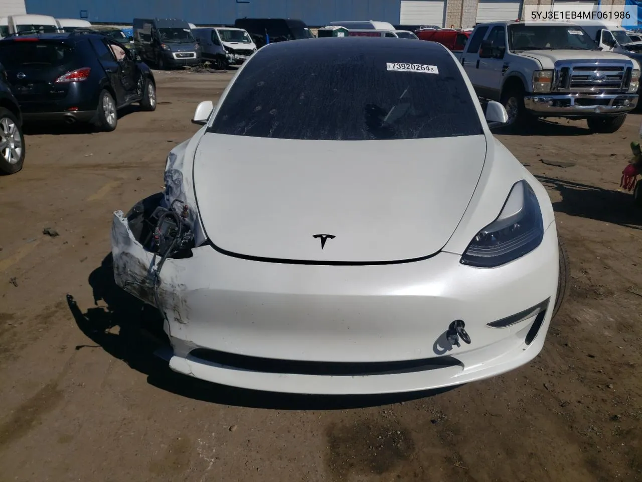 5YJ3E1EB4MF061986 2021 Tesla Model 3