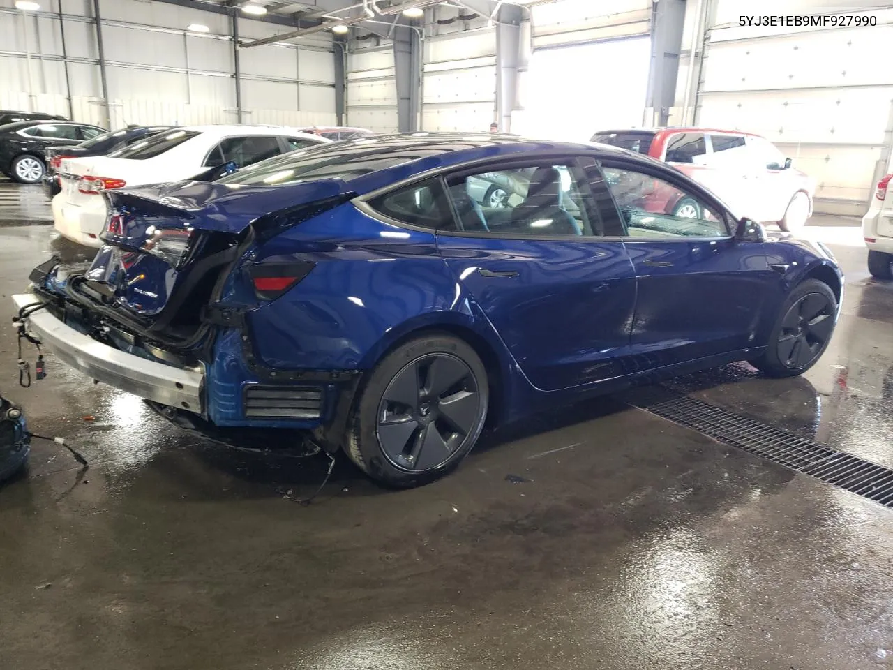 2021 Tesla Model 3 VIN: 5YJ3E1EB9MF927990 Lot: 73989044