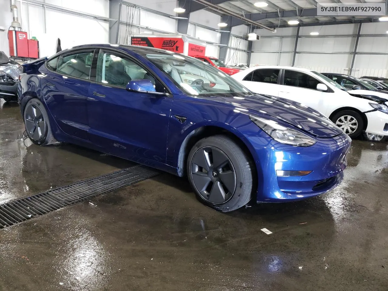 2021 Tesla Model 3 VIN: 5YJ3E1EB9MF927990 Lot: 73989044