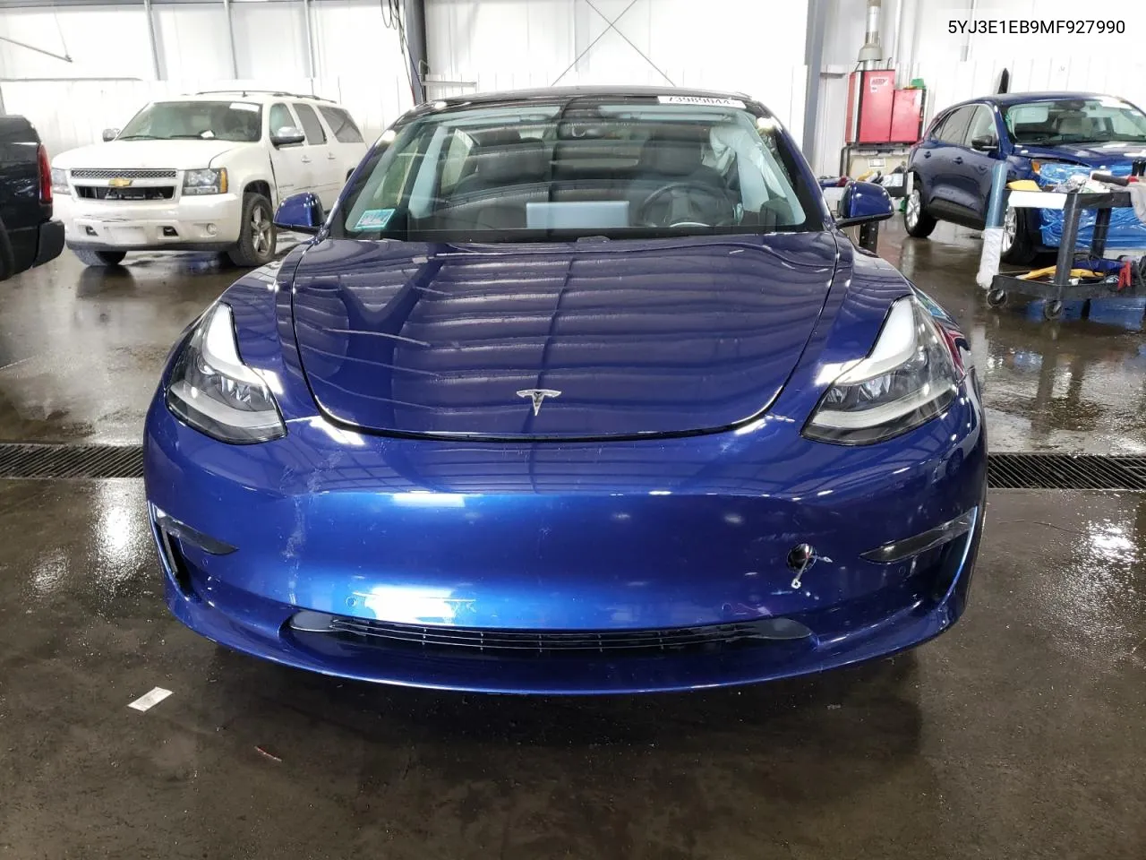 2021 Tesla Model 3 VIN: 5YJ3E1EB9MF927990 Lot: 73989044