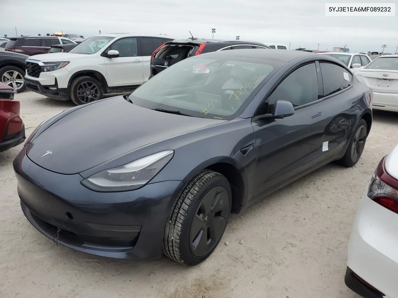 2021 Tesla Model 3 VIN: 5YJ3E1EA6MF089232 Lot: 74033684