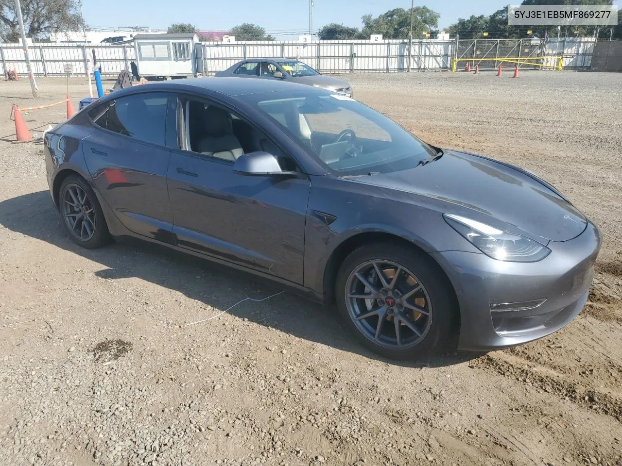 5YJ3E1EB5MF869277 2021 Tesla Model 3