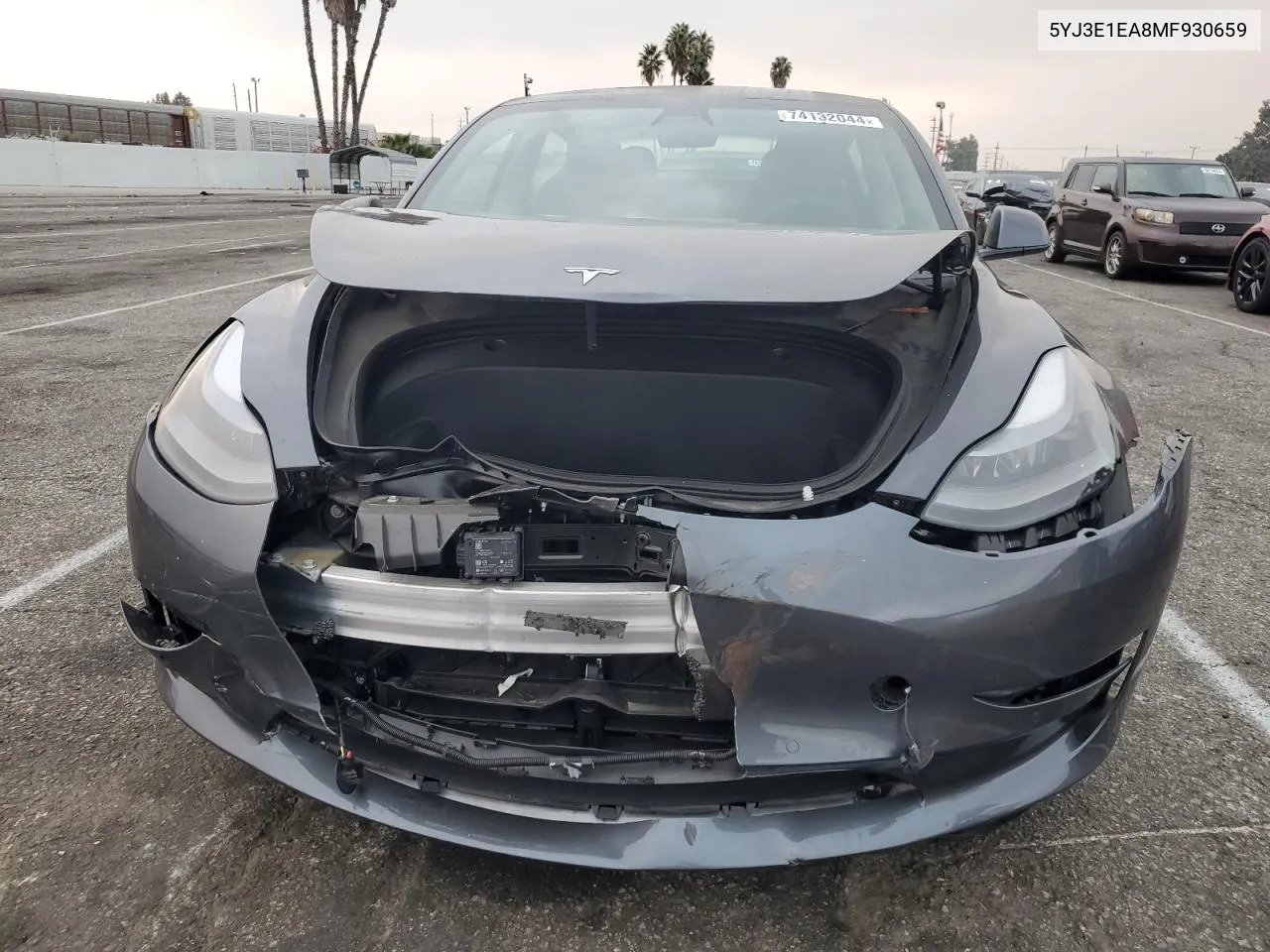 2021 Tesla Model 3 VIN: 5YJ3E1EA8MF930659 Lot: 74132044