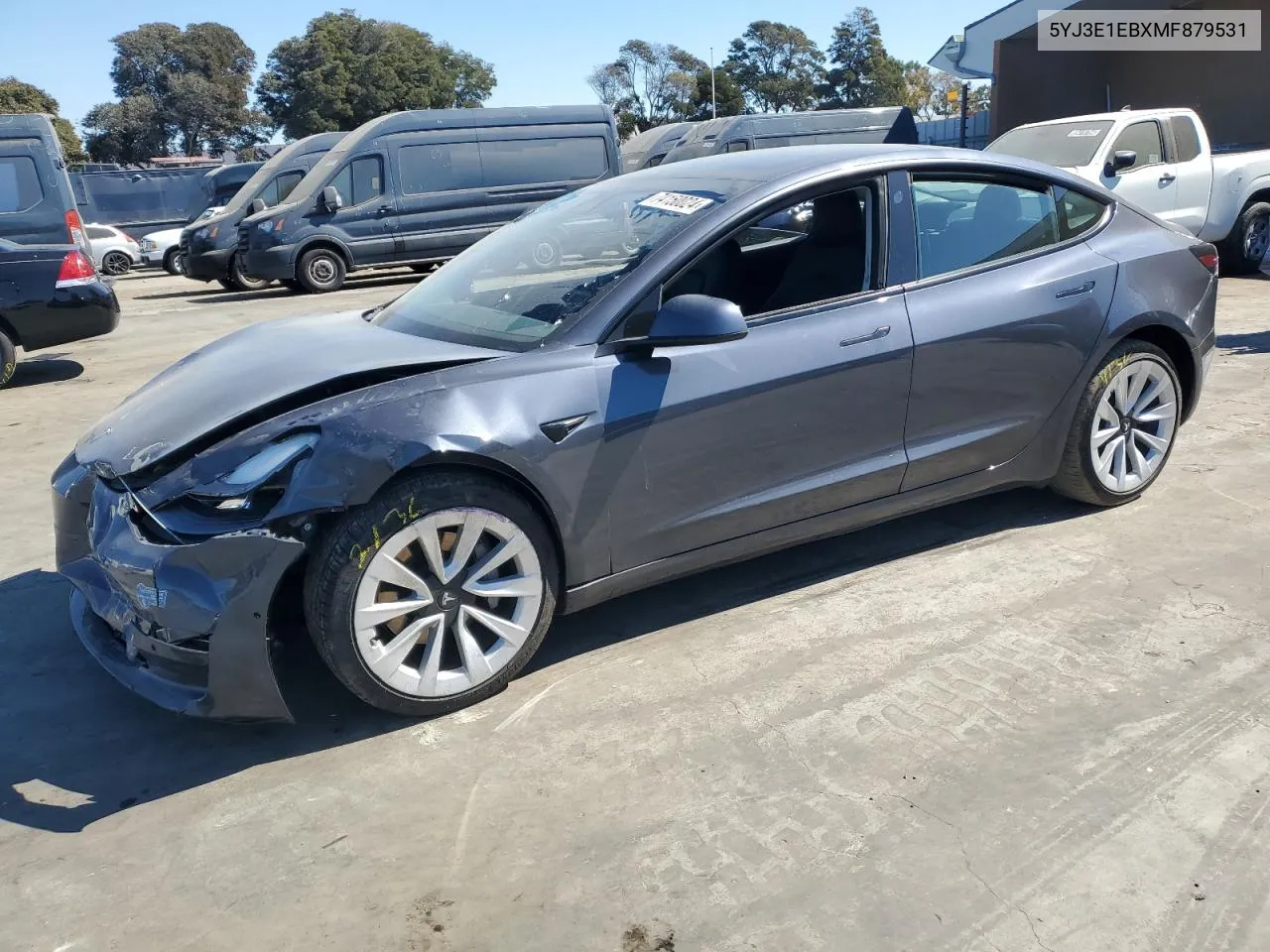 2021 Tesla Model 3 VIN: 5YJ3E1EBXMF879531 Lot: 74150024