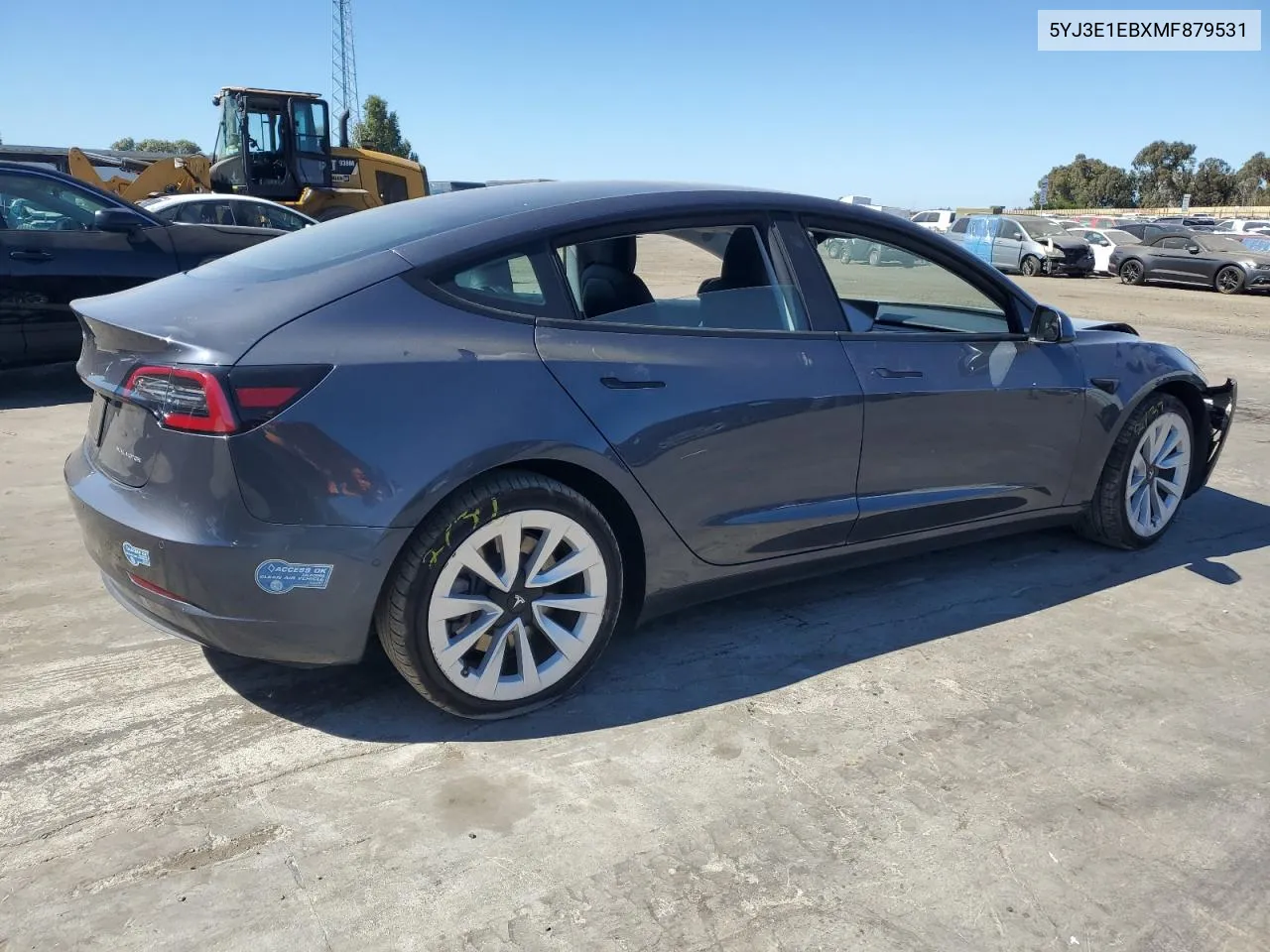 2021 Tesla Model 3 VIN: 5YJ3E1EBXMF879531 Lot: 74150024