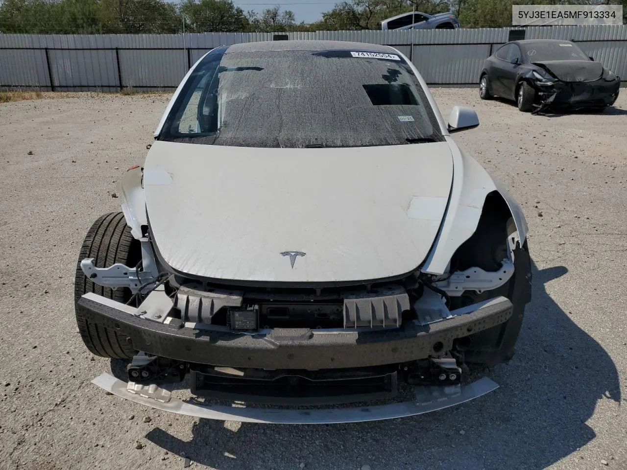 2021 Tesla Model 3 Standard Range Plus Rear-Wheel Drive VIN: 5YJ3E1EA5MF913334 Lot: 74152554