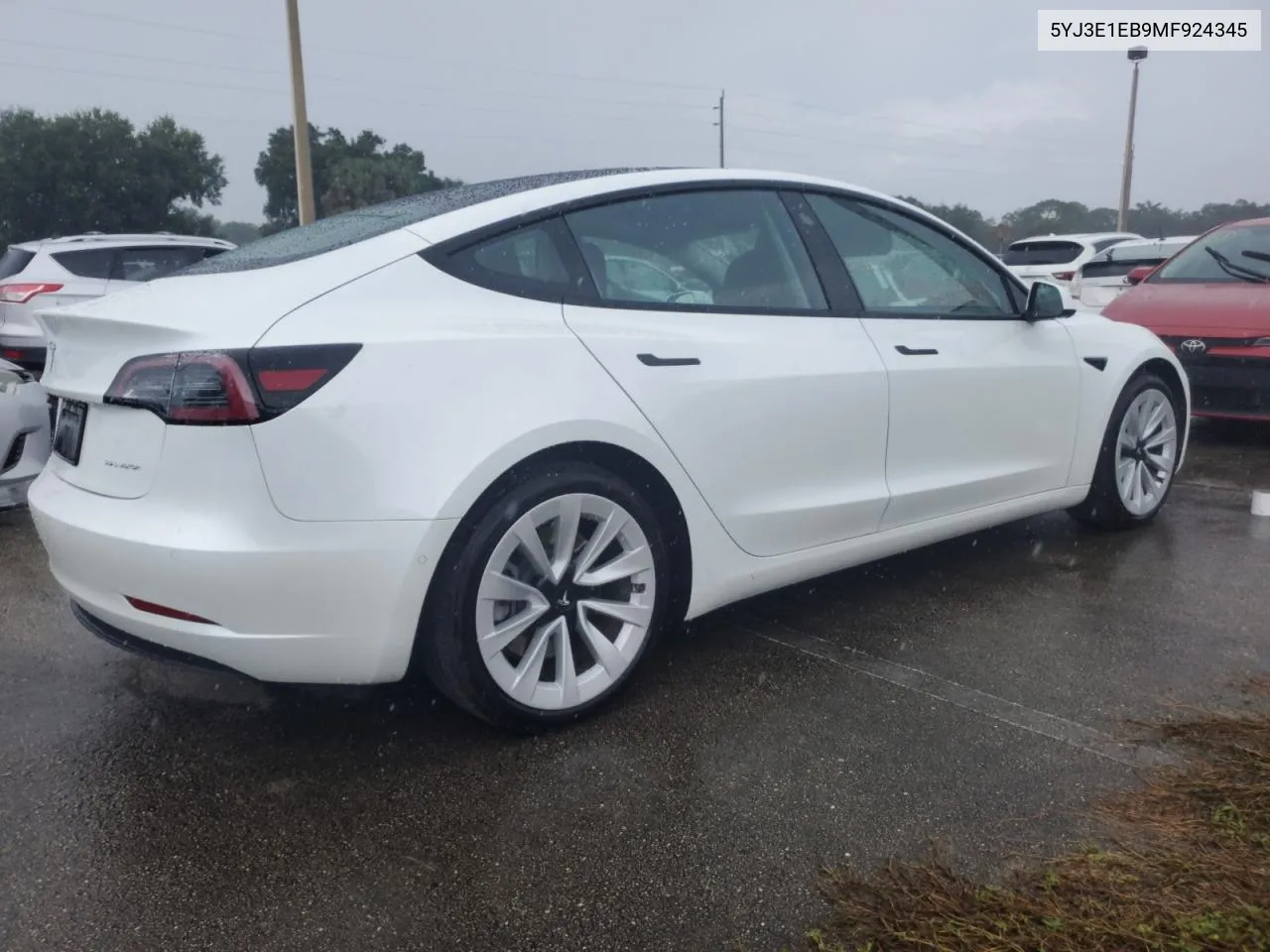 2021 Tesla Model 3 VIN: 5YJ3E1EB9MF924345 Lot: 74216414