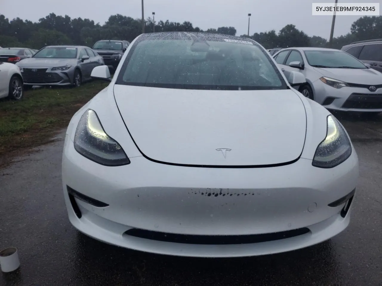 2021 Tesla Model 3 VIN: 5YJ3E1EB9MF924345 Lot: 74216414