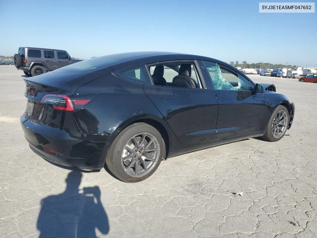 2021 Tesla Model 3 VIN: 5YJ3E1EA5MF047652 Lot: 74230814