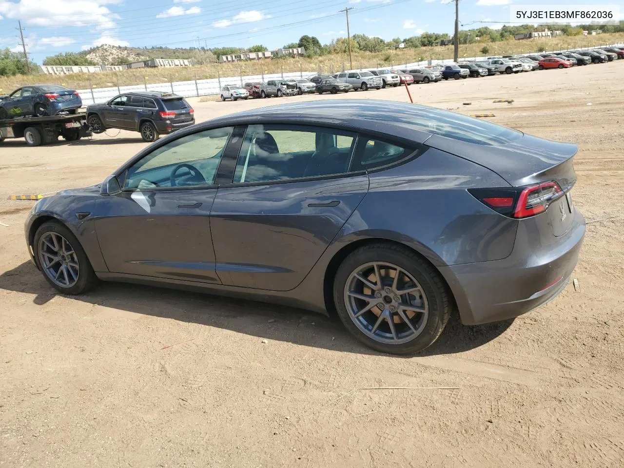 2021 Tesla Model 3 VIN: 5YJ3E1EB3MF862036 Lot: 74350604