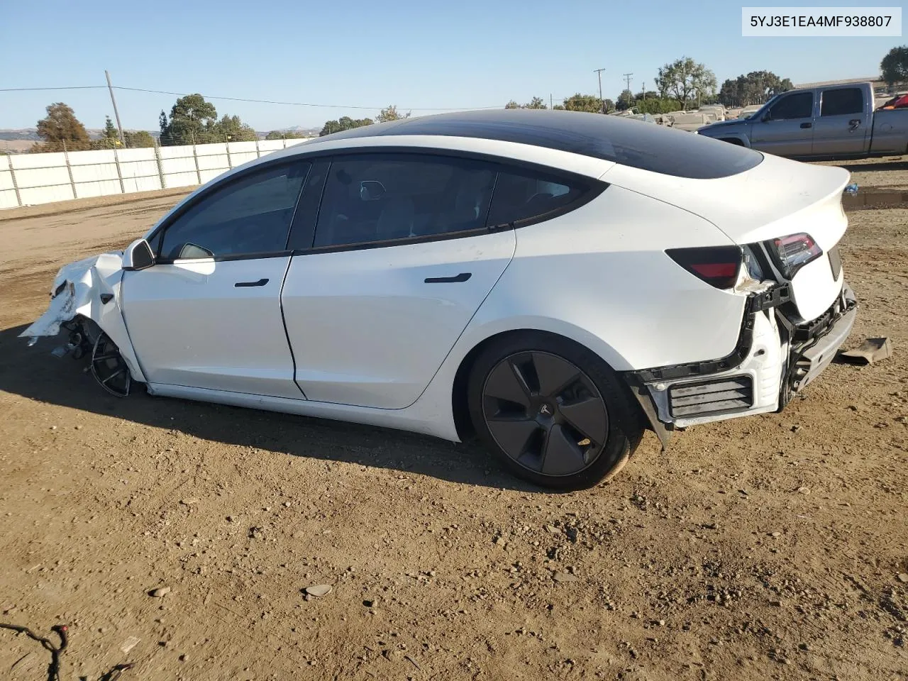 2021 Tesla Model 3 VIN: 5YJ3E1EA4MF938807 Lot: 74613904