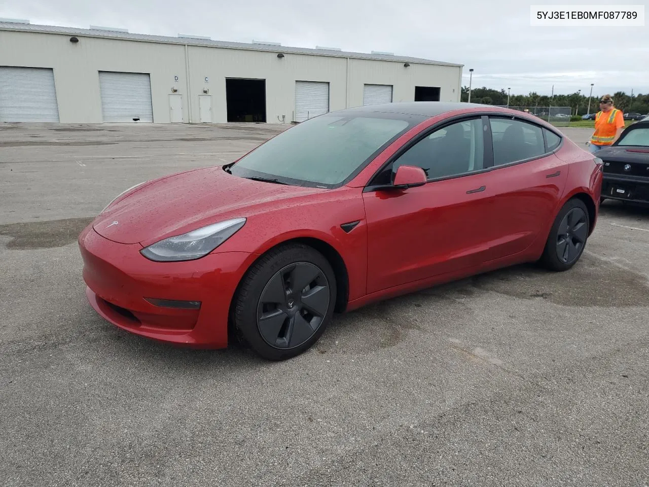 2021 Tesla Model 3 VIN: 5YJ3E1EB0MF087789 Lot: 74632474