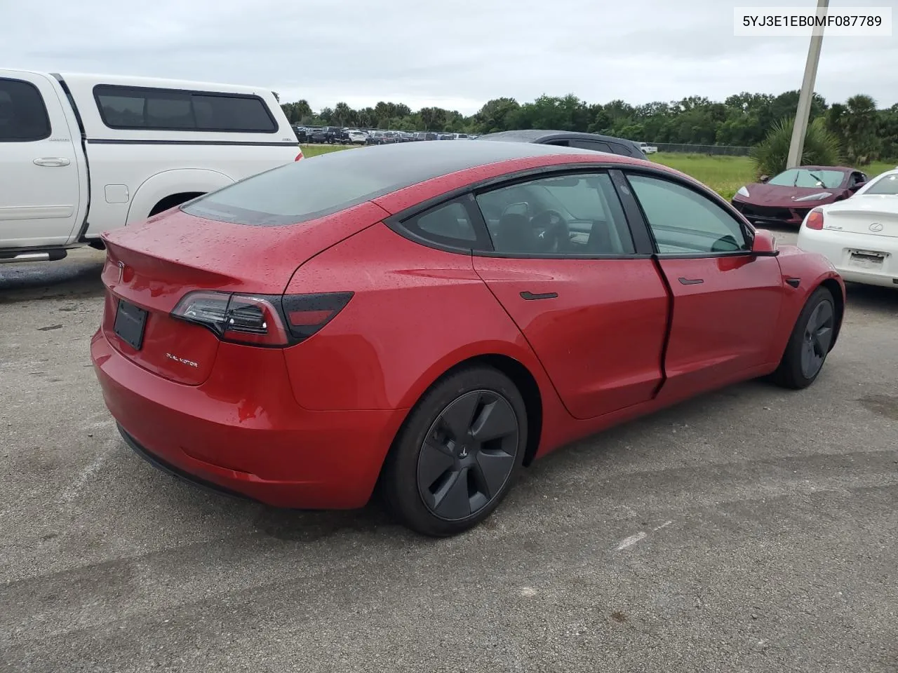 2021 Tesla Model 3 VIN: 5YJ3E1EB0MF087789 Lot: 74632474