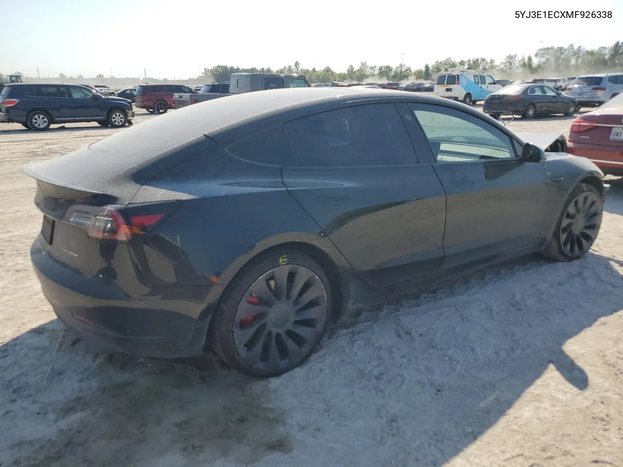 2021 Tesla Model 3 VIN: 5YJ3E1ECXMF926338 Lot: 74715634