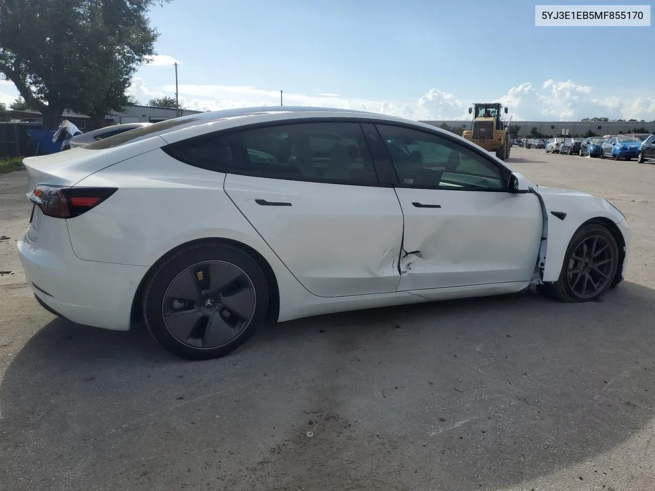 2021 Tesla Model 3 VIN: 5YJ3E1EB5MF855170 Lot: 74729994