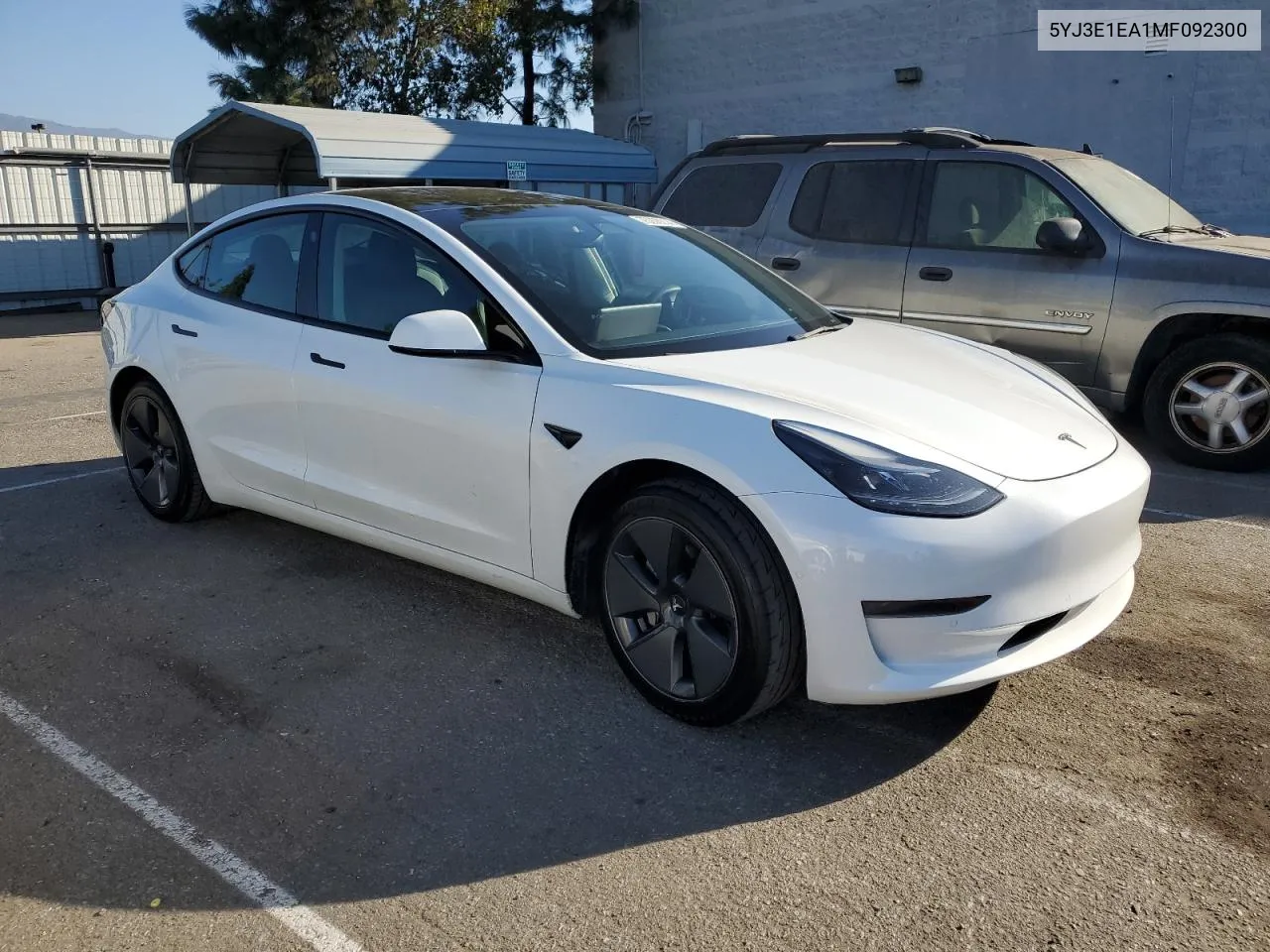 2021 Tesla Model 3 VIN: 5YJ3E1EA1MF092300 Lot: 75206214