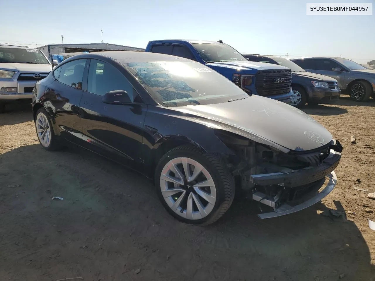 2021 Tesla Model 3 VIN: 5YJ3E1EB0MF044957 Lot: 75276674