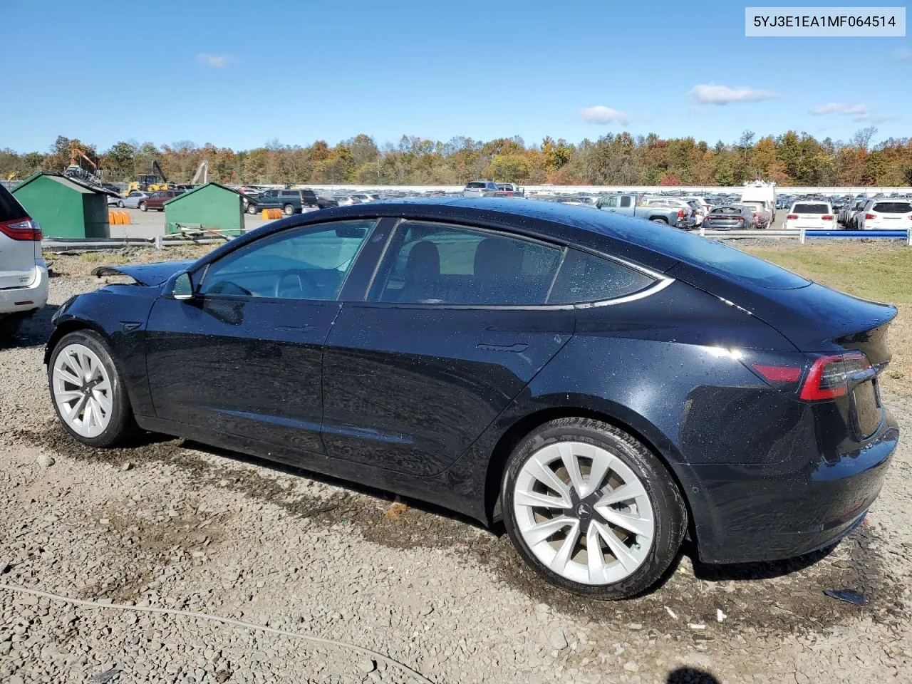 2021 Tesla Model 3 VIN: 5YJ3E1EA1MF064514 Lot: 75312064