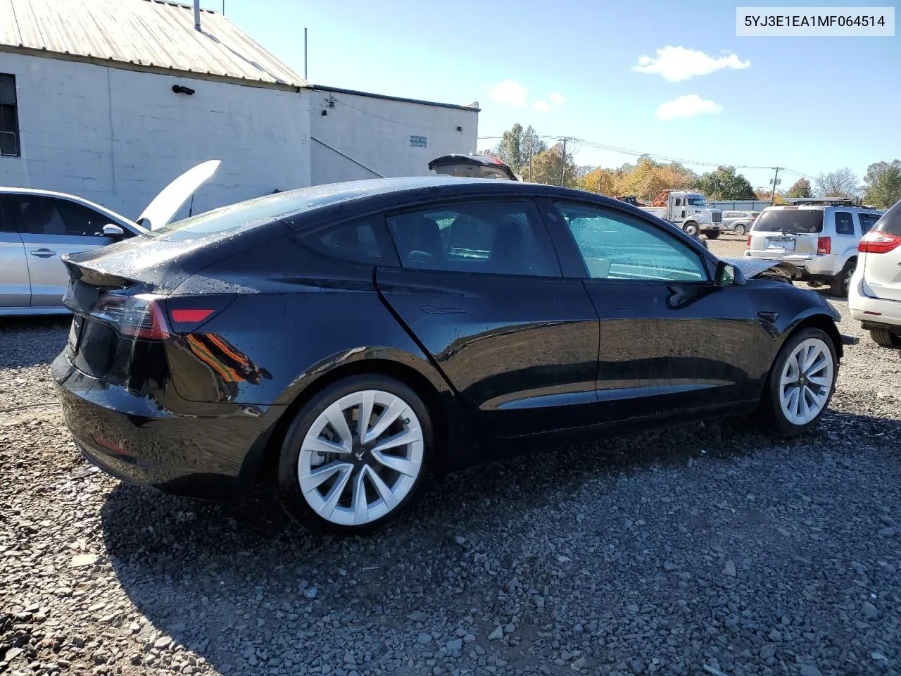 2021 Tesla Model 3 VIN: 5YJ3E1EA1MF064514 Lot: 75312064