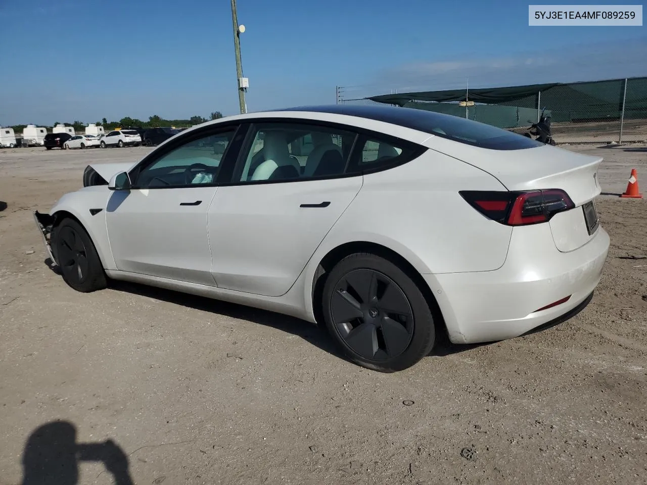 2021 Tesla Model 3 VIN: 5YJ3E1EA4MF089259 Lot: 75398924