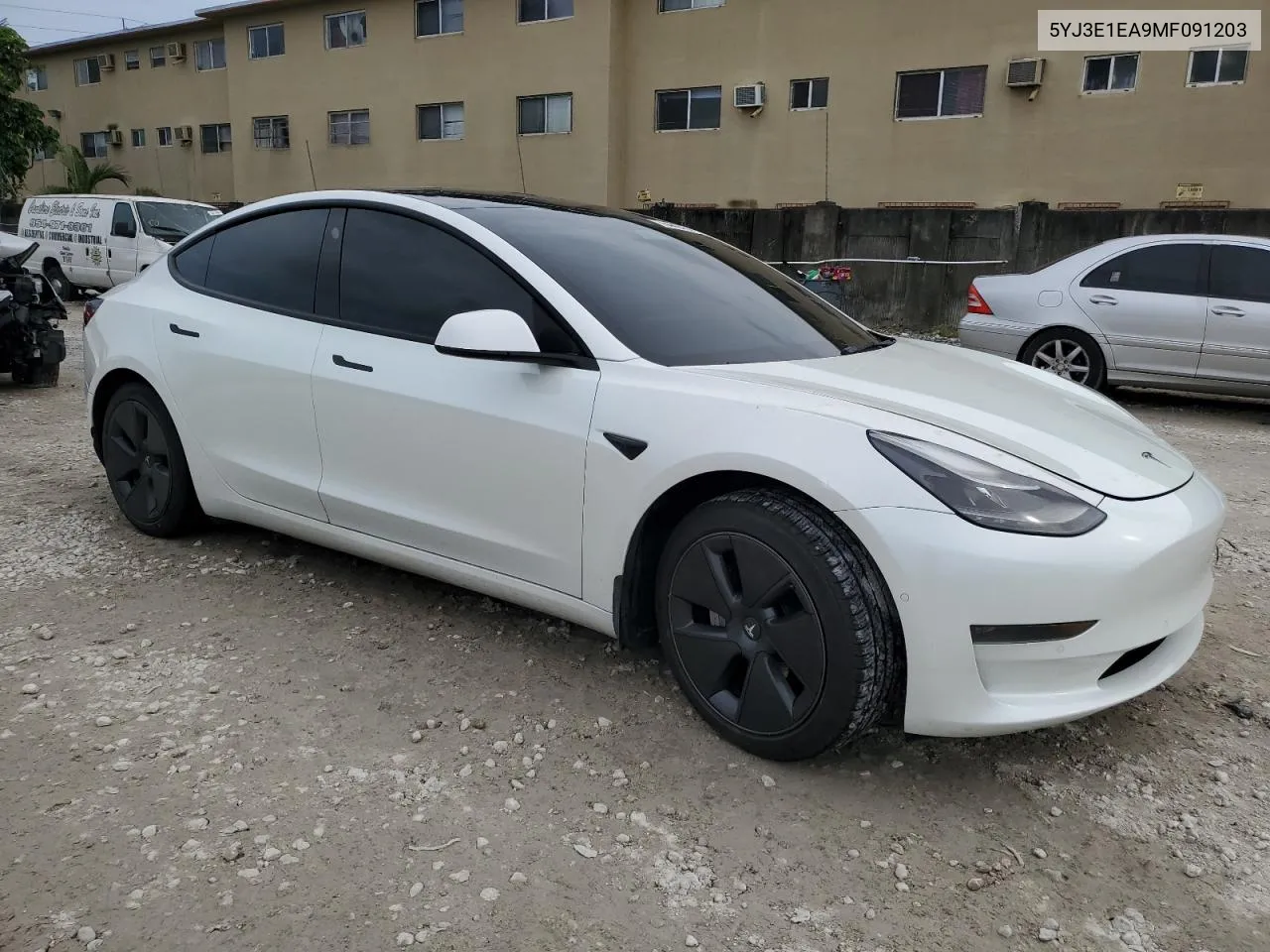 2021 Tesla Model 3 VIN: 5YJ3E1EA9MF091203 Lot: 75442414