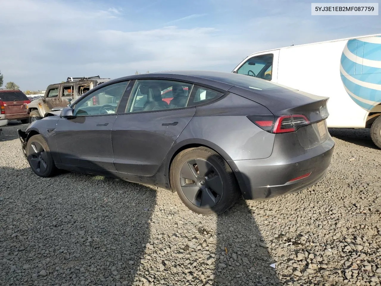 2021 Tesla Model 3 VIN: 5YJ3E1EB2MF087759 Lot: 75639364