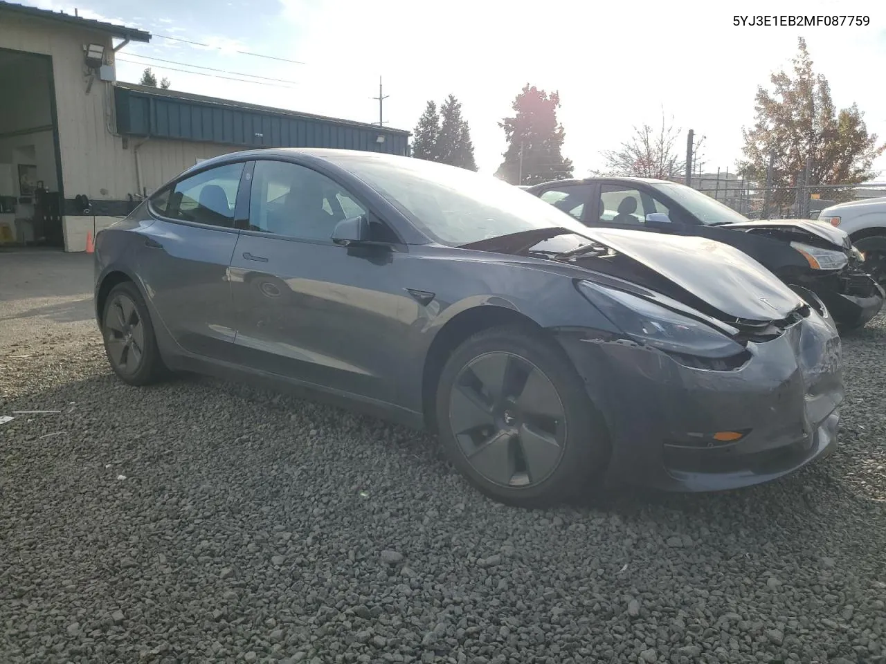 2021 Tesla Model 3 VIN: 5YJ3E1EB2MF087759 Lot: 75639364