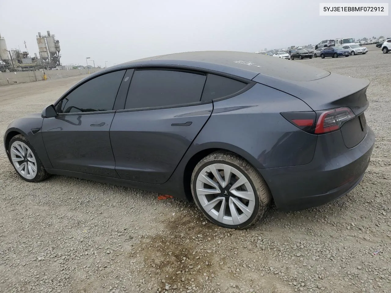 2021 Tesla Model 3 VIN: 5YJ3E1EB8MF072912 Lot: 75747404