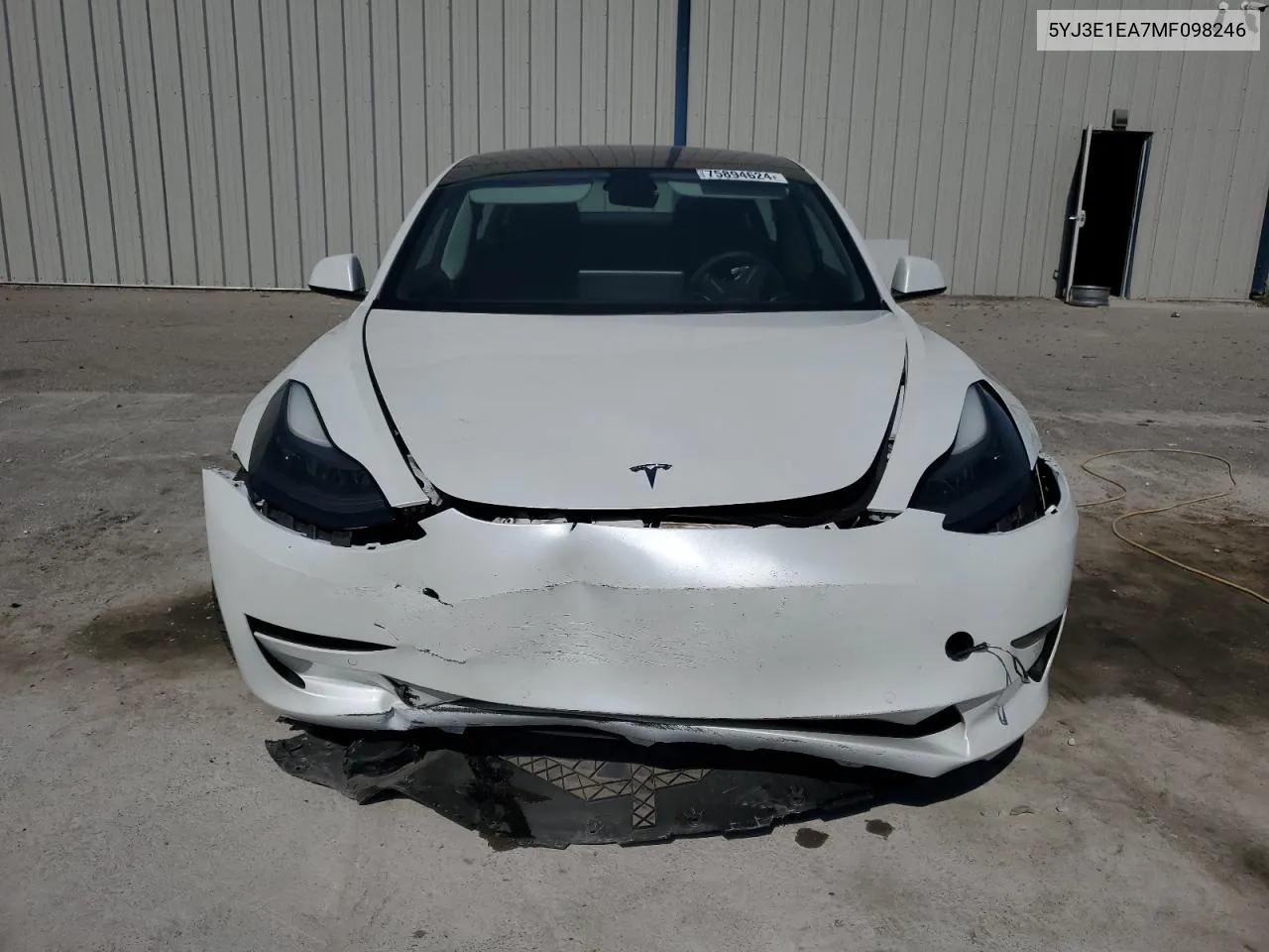 2021 Tesla Model 3 VIN: 5YJ3E1EA7MF098246 Lot: 75894624