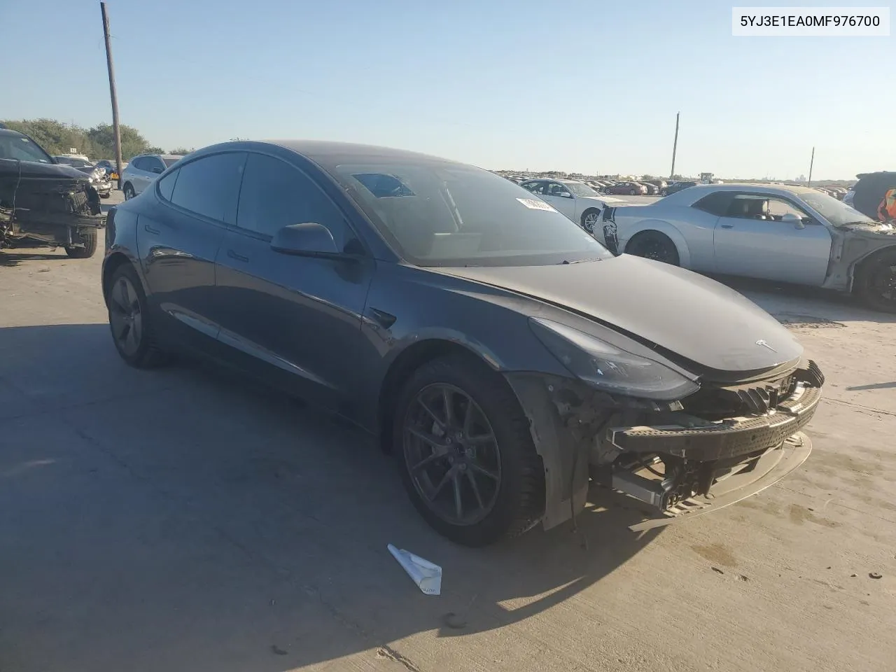 2021 Tesla Model 3 VIN: 5YJ3E1EA0MF976700 Lot: 76008064