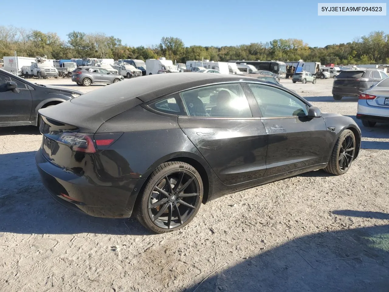 2021 Tesla Model 3 VIN: 5YJ3E1EA9MF094523 Lot: 76051954