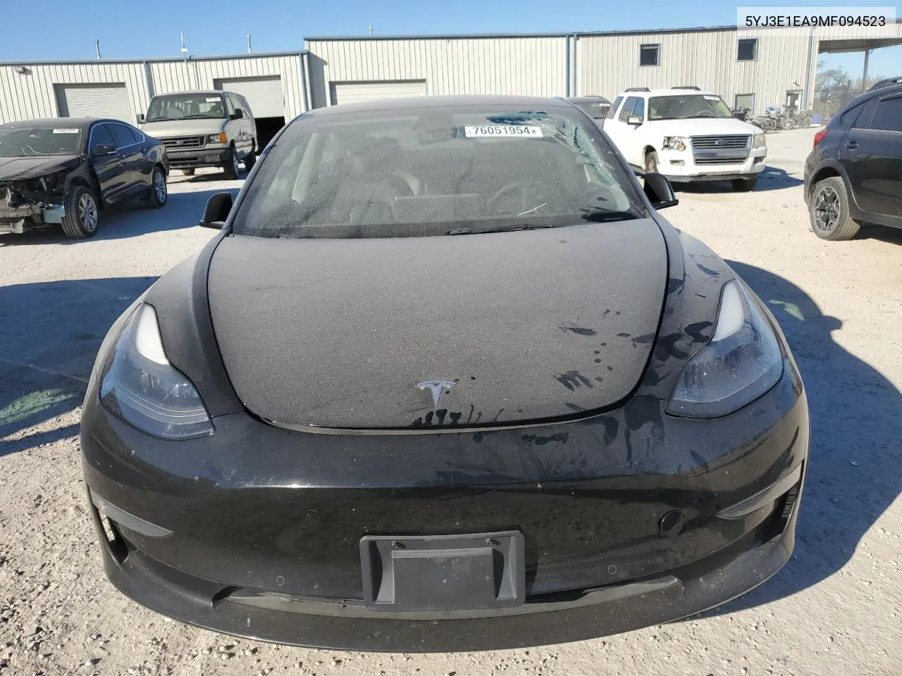 2021 Tesla Model 3 VIN: 5YJ3E1EA9MF094523 Lot: 76051954